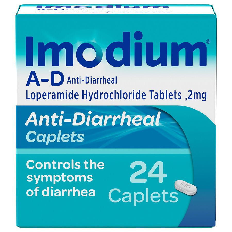 Imodium A-D Loperamide Hydrochloride 2 Mg Anti-Diarrheal Caplets, 24 Ea